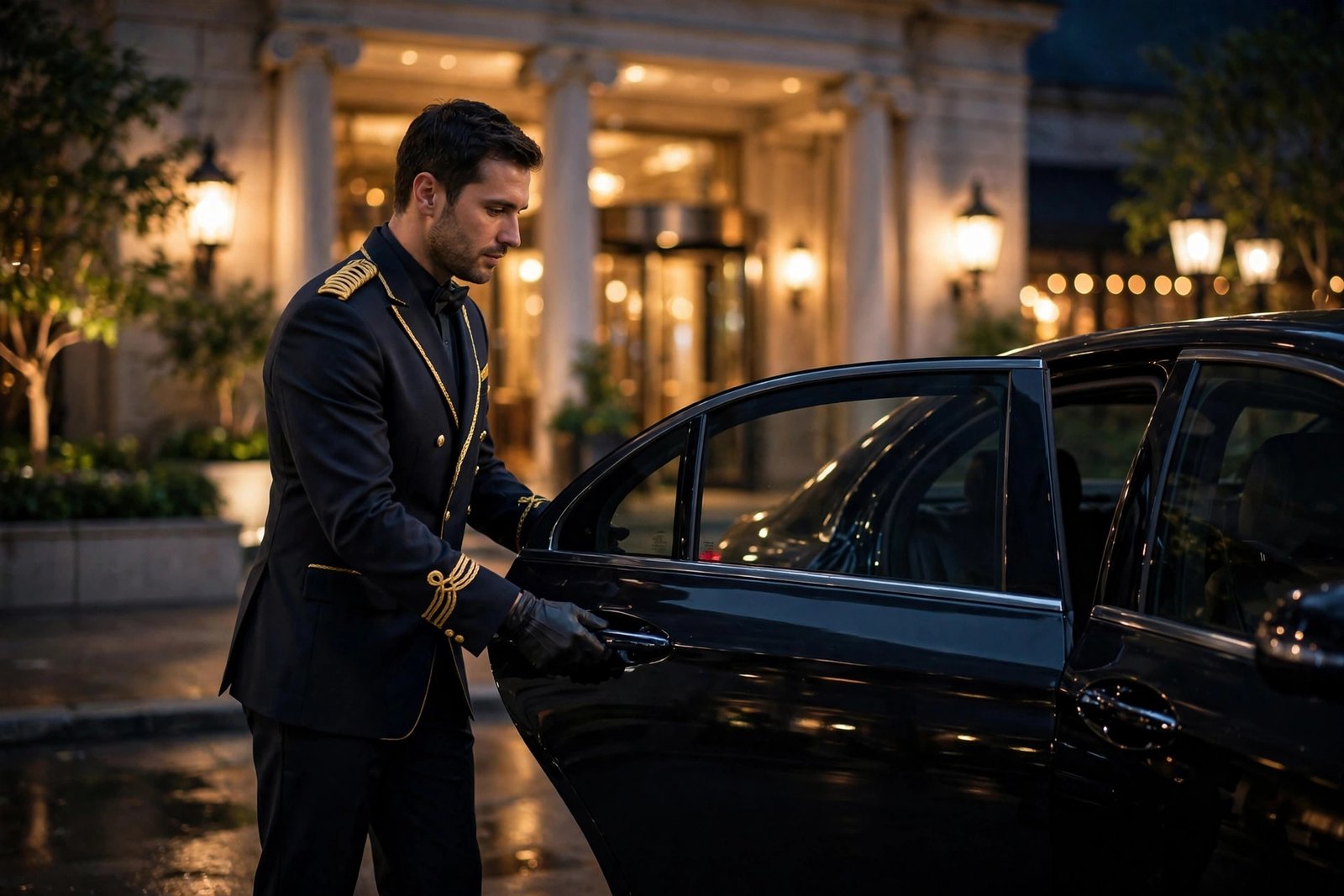 Metro Valet Parking attendant providing valet service